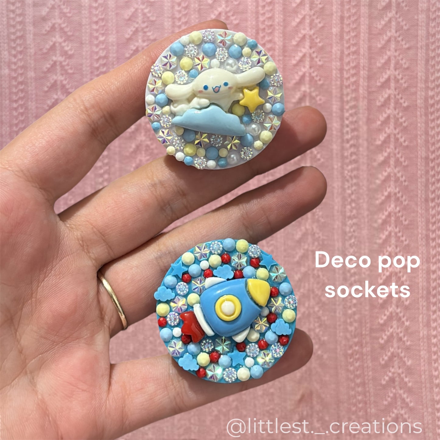 Deco pop sockets!