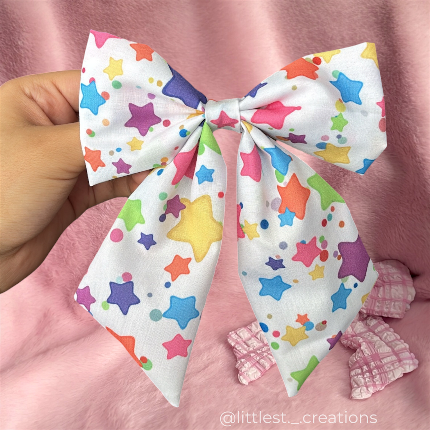 Stars hair bow