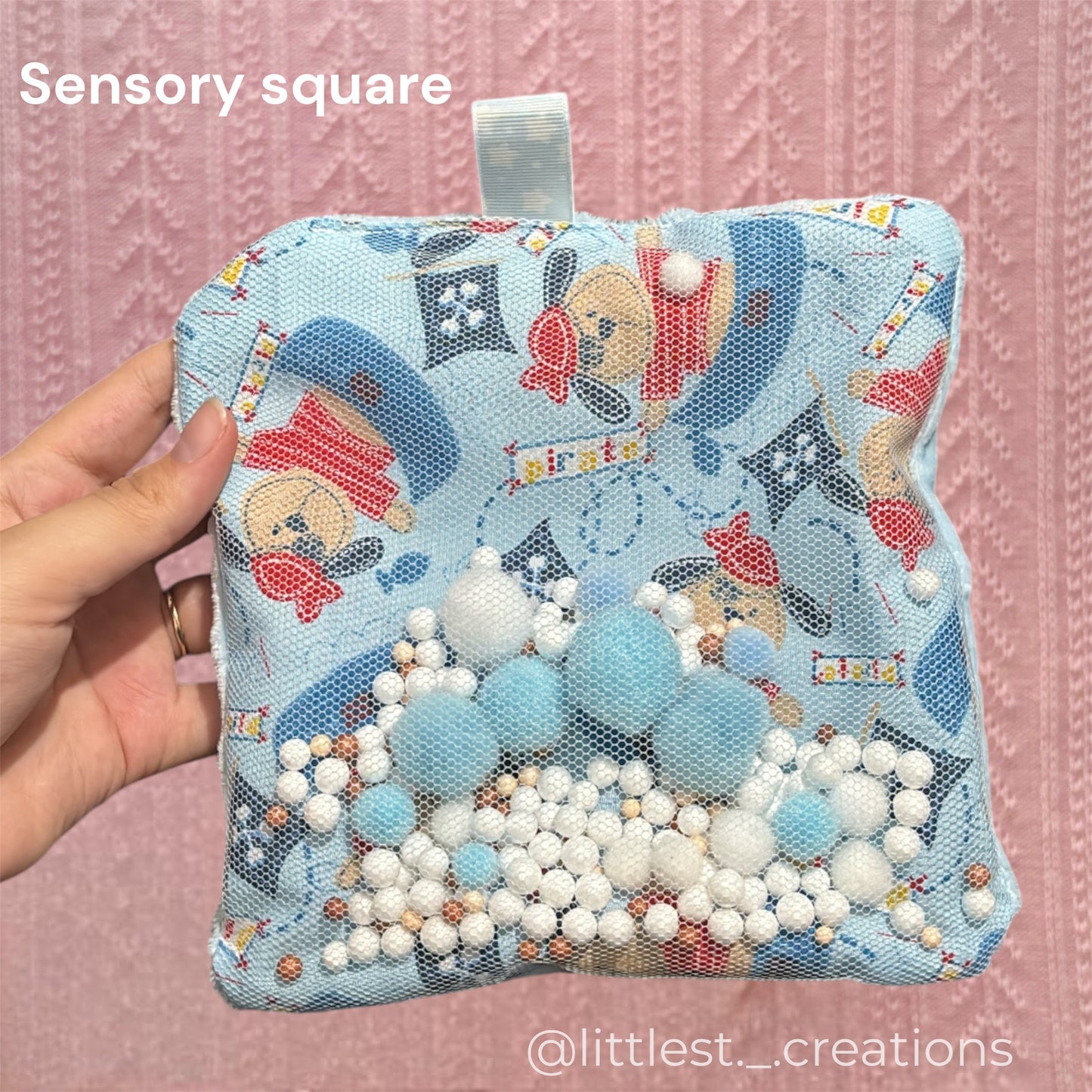 Pirate pup sensory square
