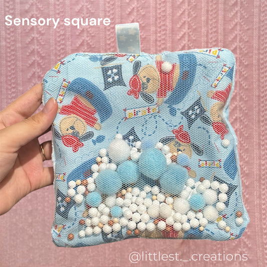 Pirate pup sensory square