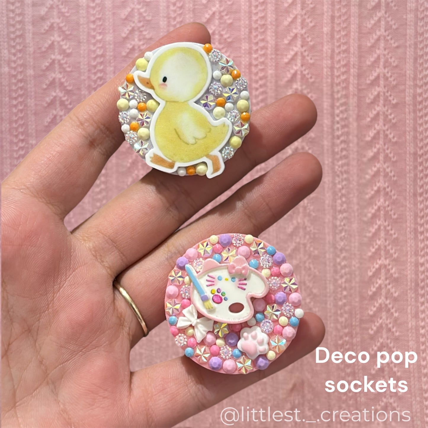 Deco pop sockets!