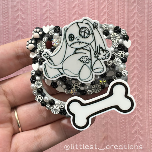 Spooky stuffie paci