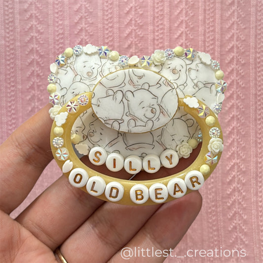 Silly old bear image paci