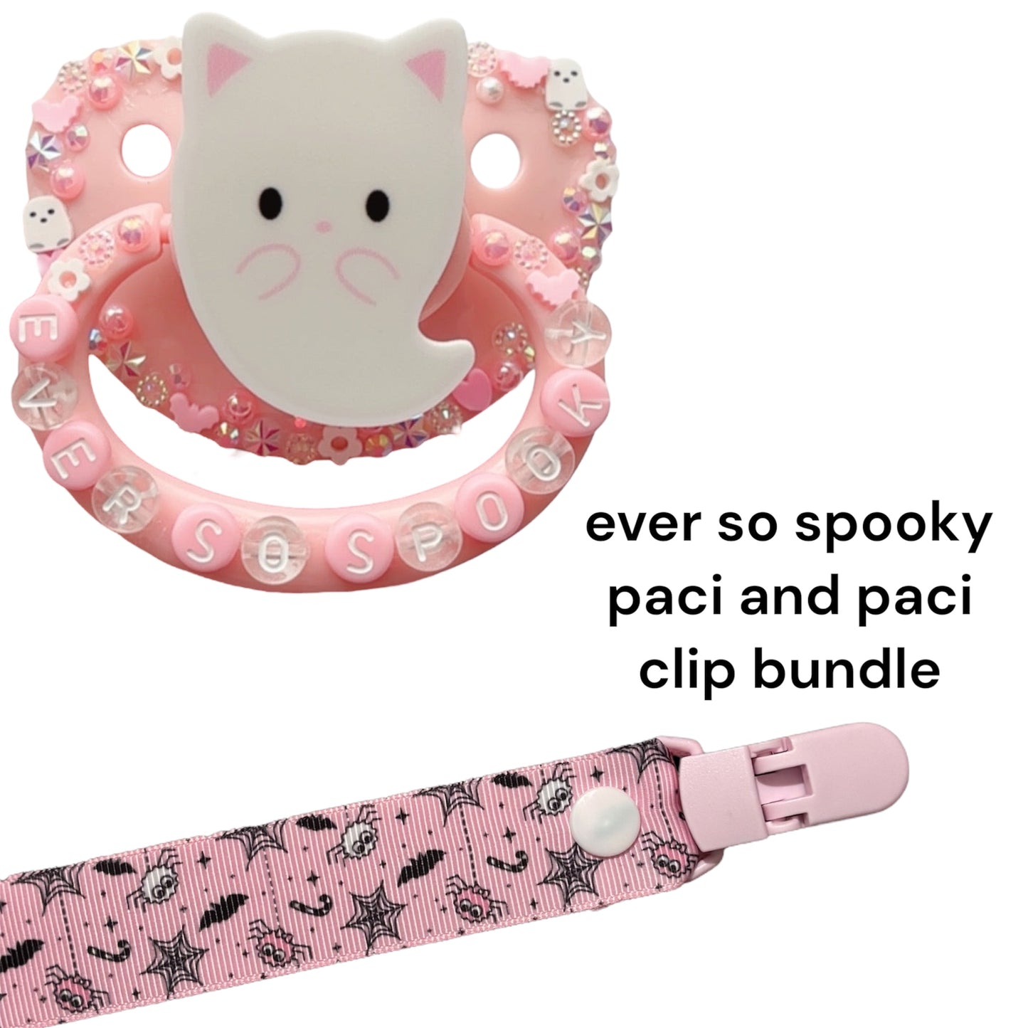 ever so spooky paci and clip bundle!