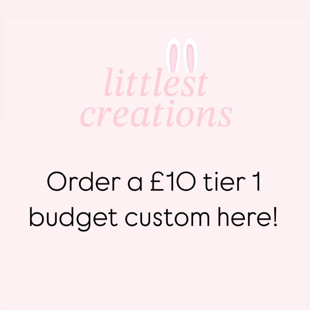 Budget tier 1 rhinestone only custom