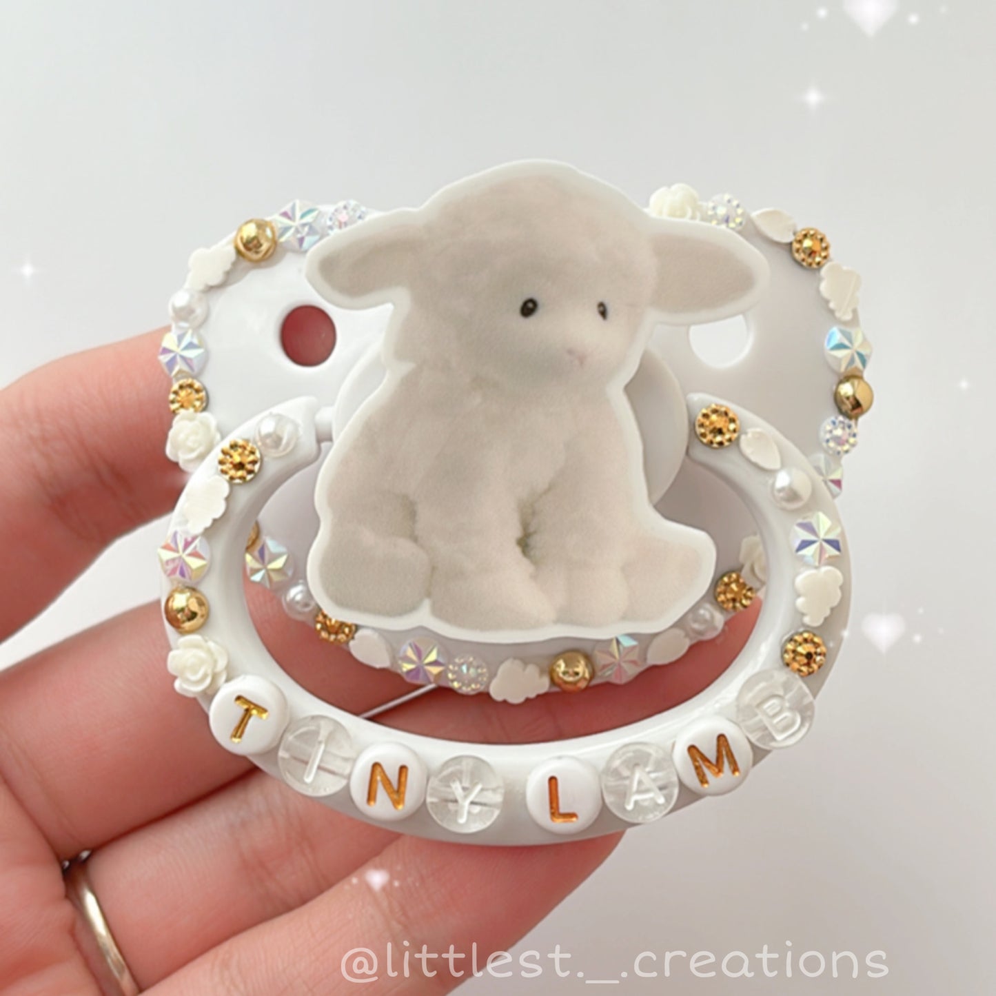 Tiny lamb Deco Paci