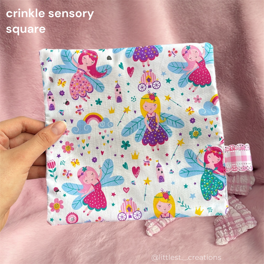Fairy crinkle sensory square