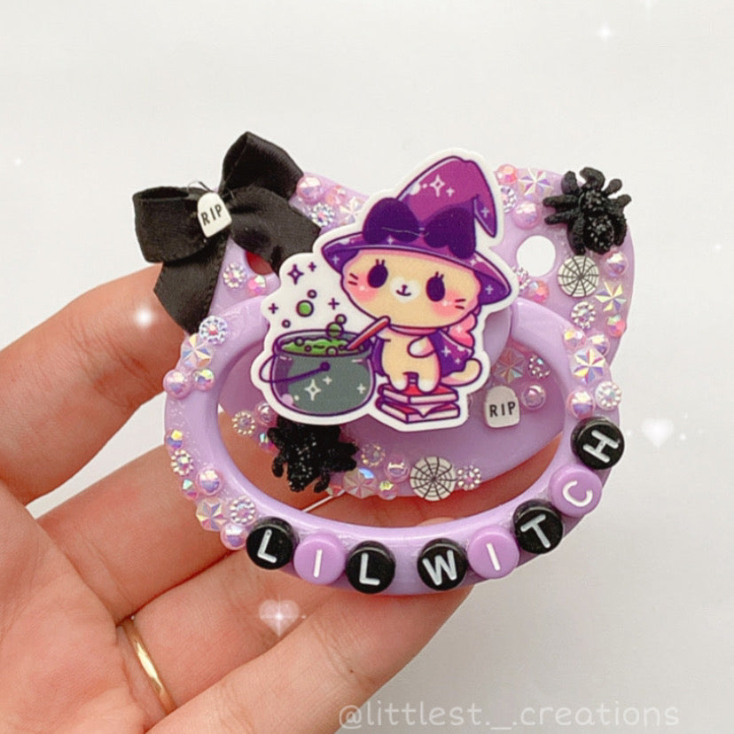 Lil Witch Deco Paci (no spiders)