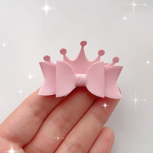 pink tiara small bow