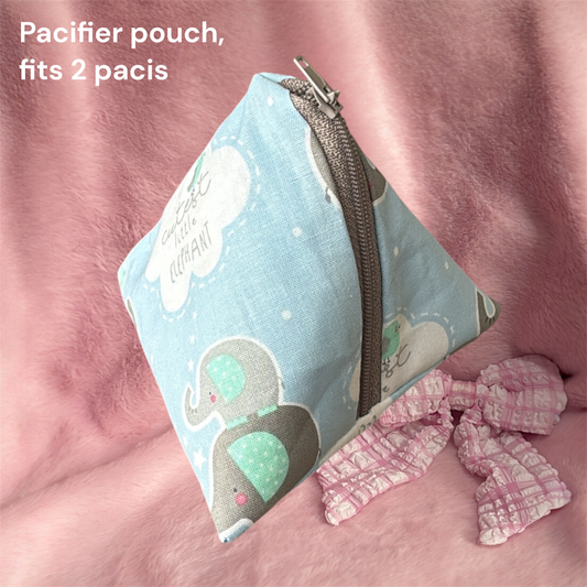 Elephant pacifier pouch