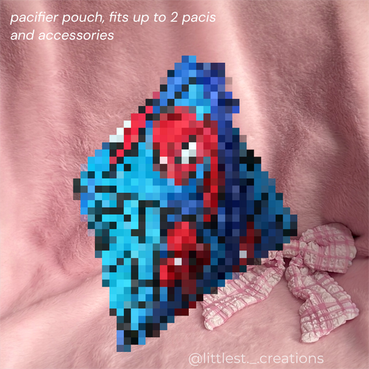 Spider pacifier pouch