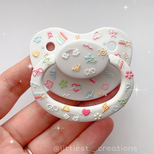 Kidcore deluxe sticker paci