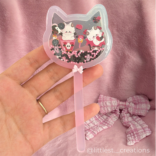 Spooky kitty dry shaker wand