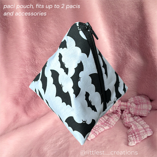 Bat pacifier pouch