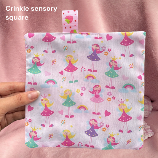 Fairy crinkle sensory square