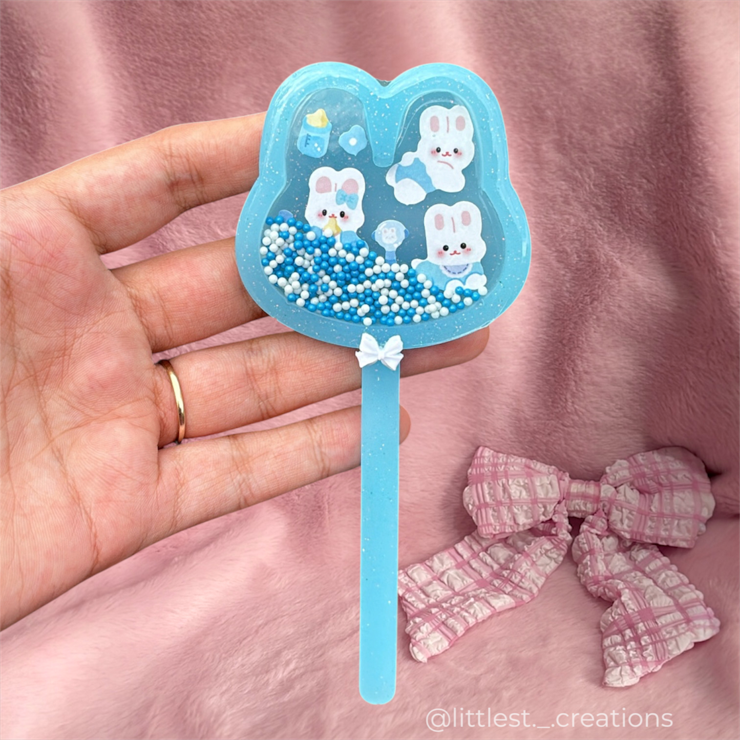 Baby bun dry shaker wand