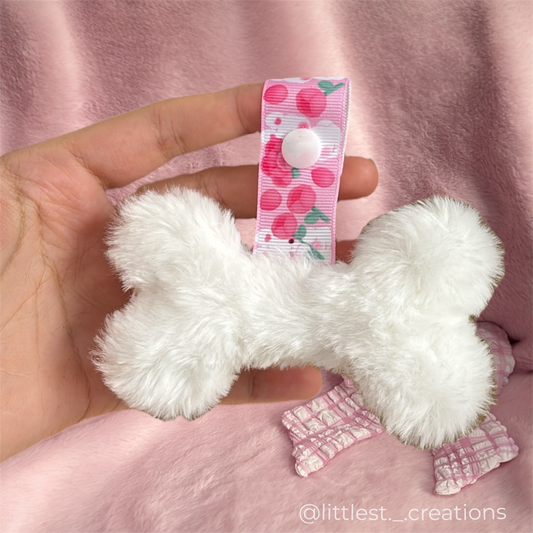 Bunny bone paci clip