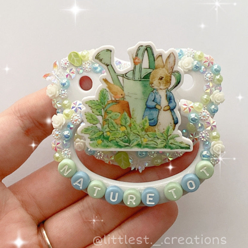 Nature Tot Deco Paci (blue lettering)