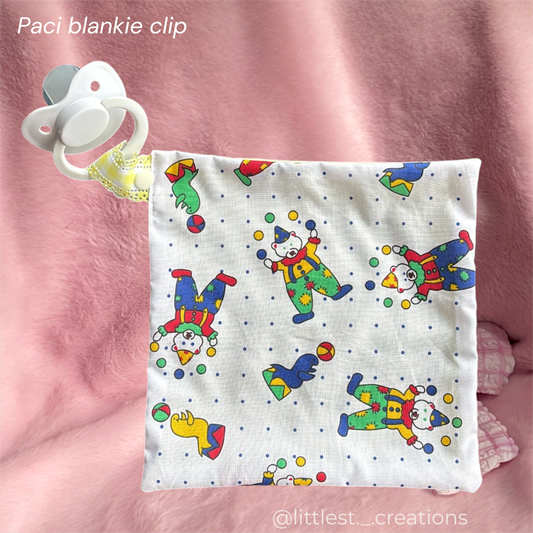 Clown blankie clip