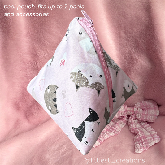 Kitty pacifier pouch
