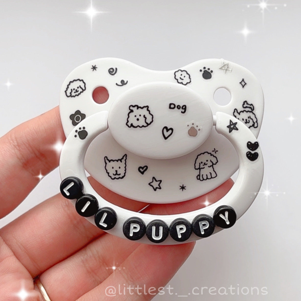 Lil puppy sticker Paci