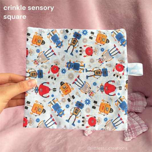 Robot crinkle sensory square