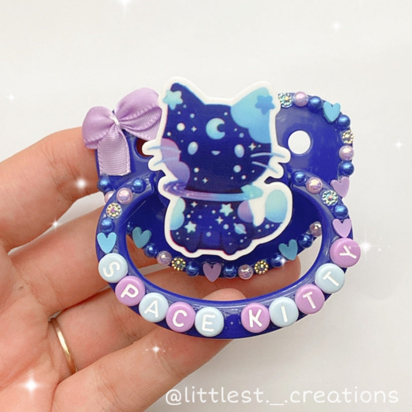 Space Kitty Deco Paci – Littlest Creations