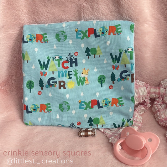 Kidcore crinkle sensory square