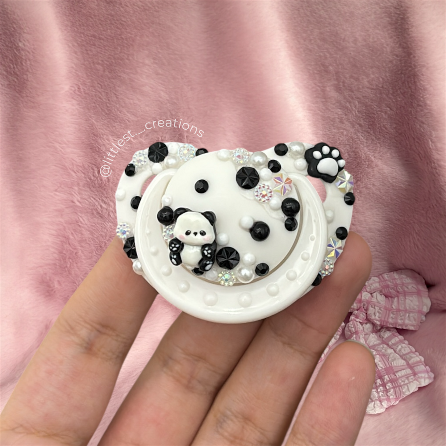 Panda small shield paci