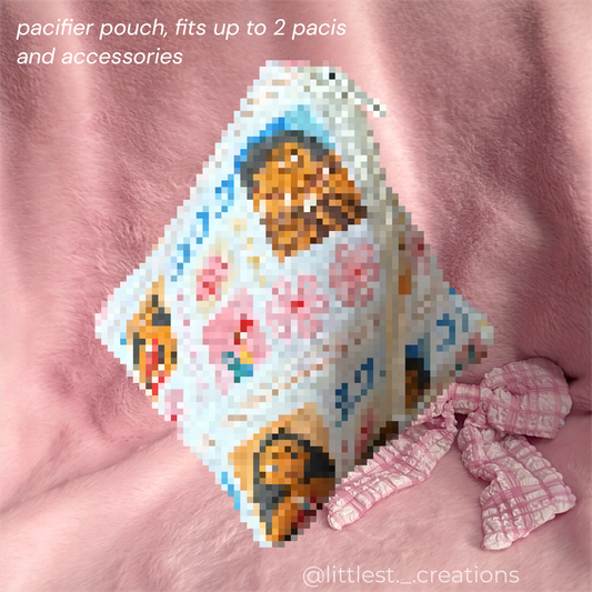 Ocean princess pacifier pouch