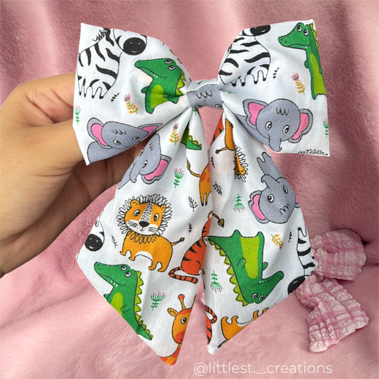 Safari hair bow