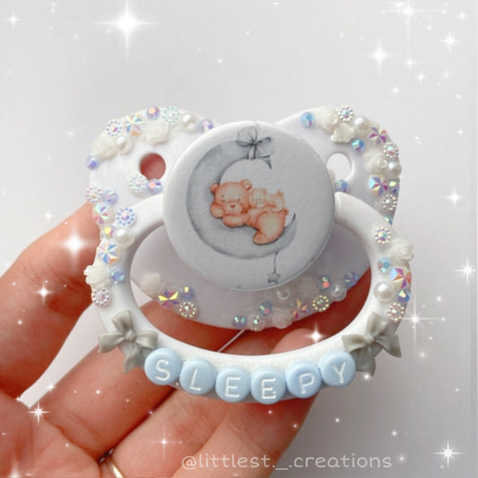 Sleepy Bear Deco Paci