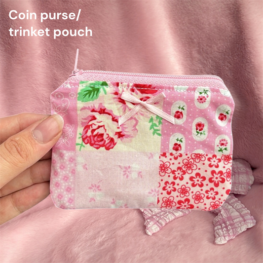 Patchwork coin purse/trinket pouch