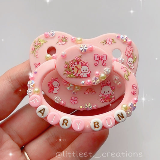 Fairy bun deco sticker paci