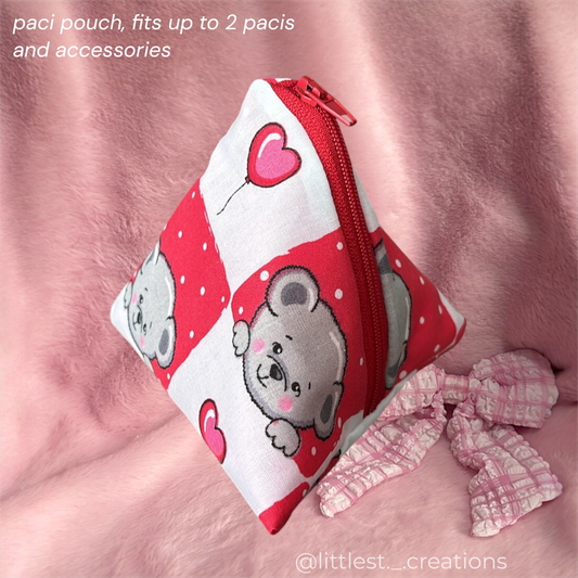 bear pacifier pouch