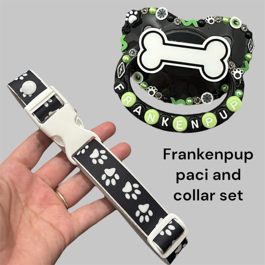 Frankenpup paci and collar bundle!