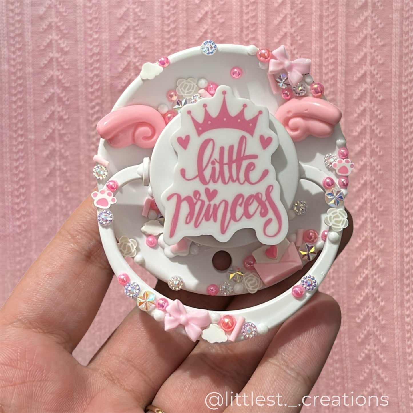 Little princess round deco paci