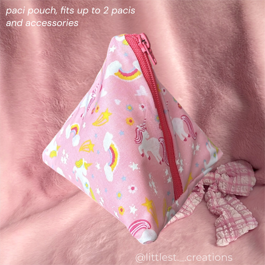 Unicorn pacifier pouch