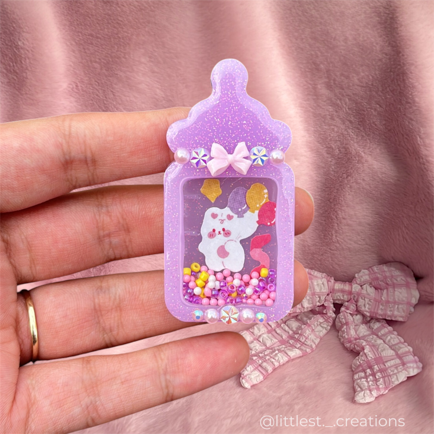 Bunny pocket shaker rattle