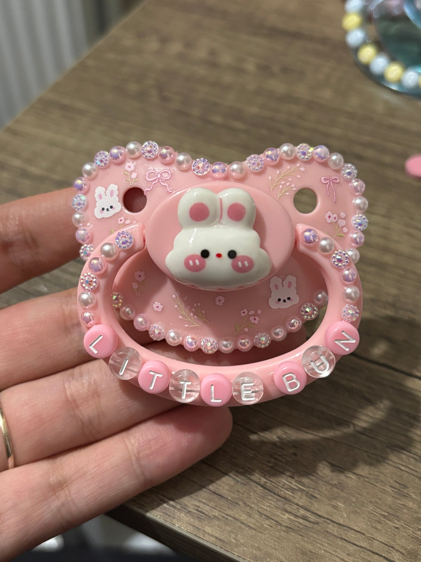 little bun sticker deco paci