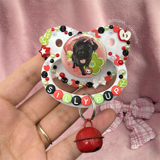 Silly pup paci with bell (added to the remake section)