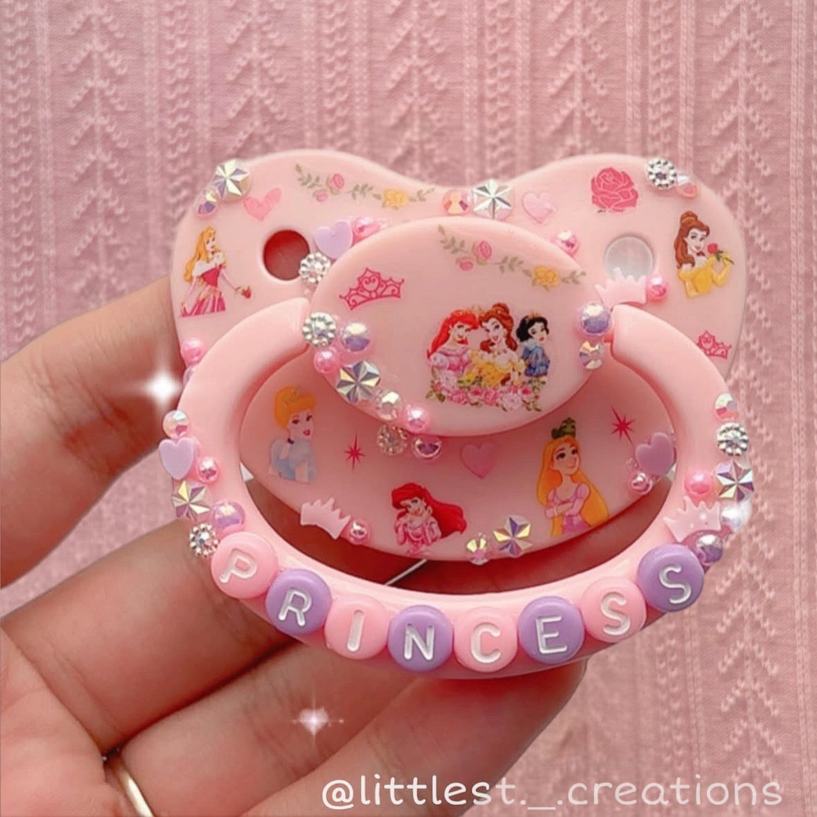 Princess sticker paci