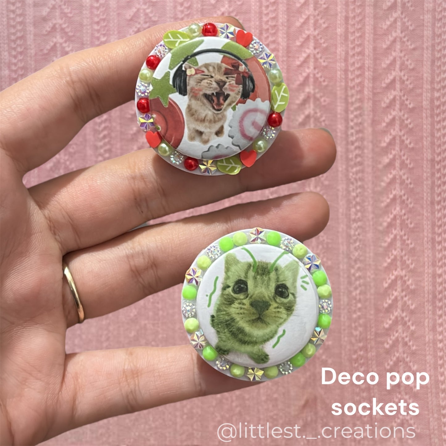 Deco pop sockets!