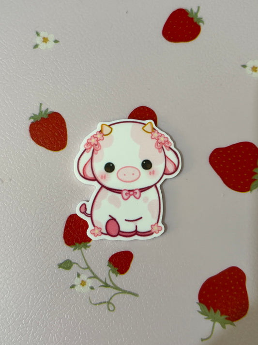 pink cow