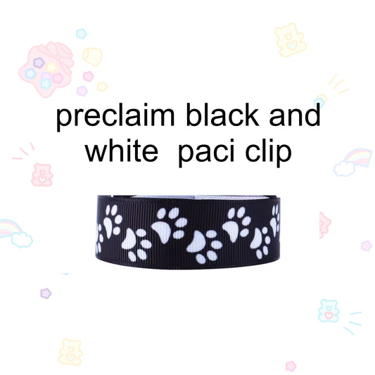 black n white paci clip