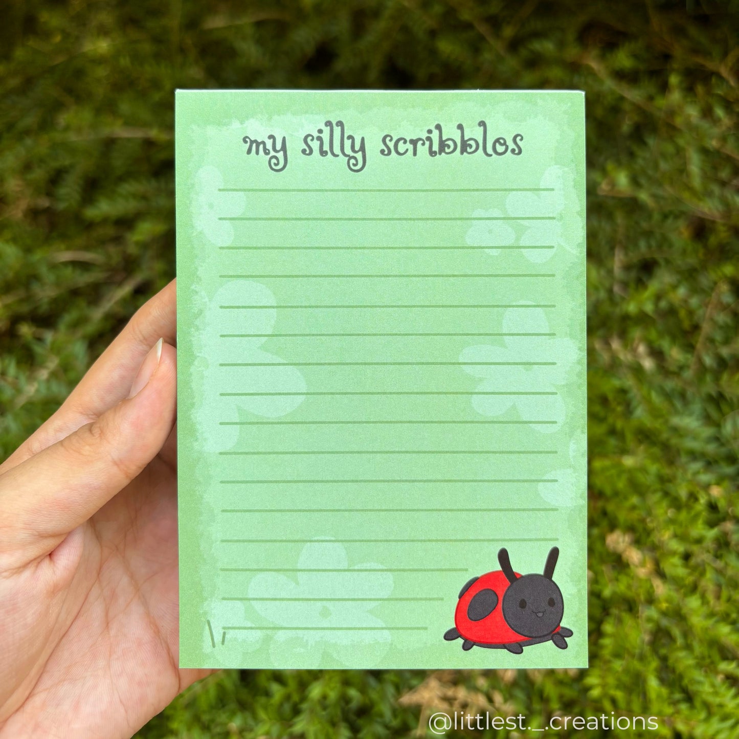 My silly scribbles A6 notepad
