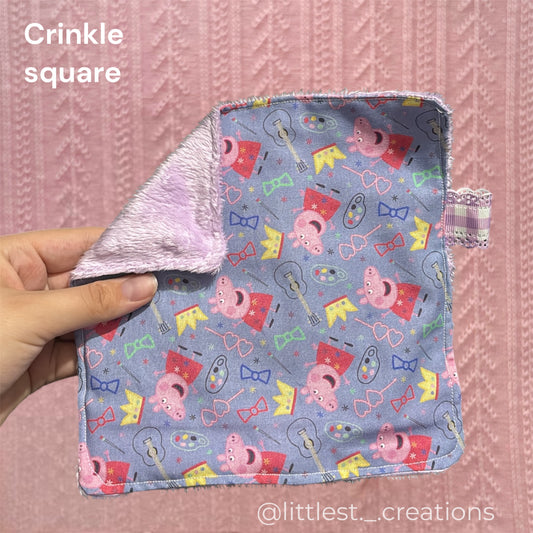 Peppa crinkle sensory square