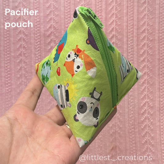 Baby animals paci pouch