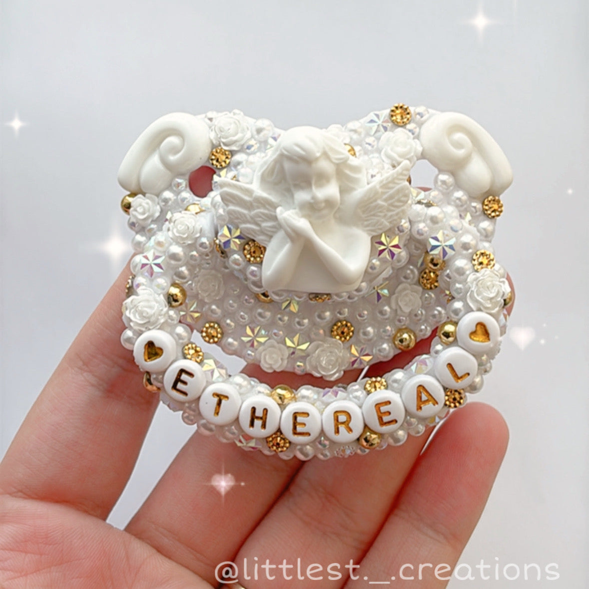 Ethereal angel deluxe encrusted paci