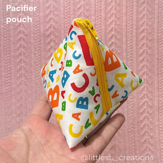 ABC paci pouch